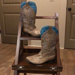Teal Cowboy Boots